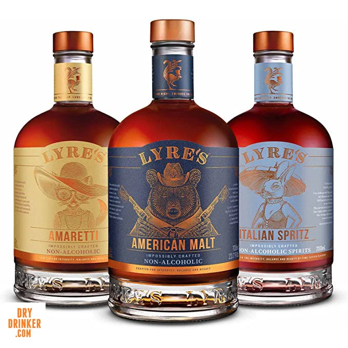 Lyre's The Masters Set | American Malt, Italian Spritz, Amaretti | Non Alcohol Spirit 1 Lyre's The Masters Set | American Malt, Italian Spritz, Amaretti | Non Alcohol Spirit