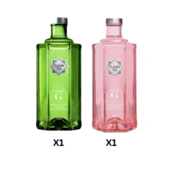 CleanCo's Gin-Lovers' Delight: Clean G & Pink Twin Pack | Non Alcoholic Gin Alternative - Includes Premium White Gift Box -Liquor Series Store CleanCox1 1a82bbd5 684f 4518 88ef 7bde053fc121