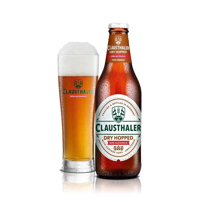 Clausthaler Dry Hopped Non-Alcoholic Beer - German Lager 2 Clausthaler Dry Hopped Non-Alcoholic Beer - German Lager - Image 2