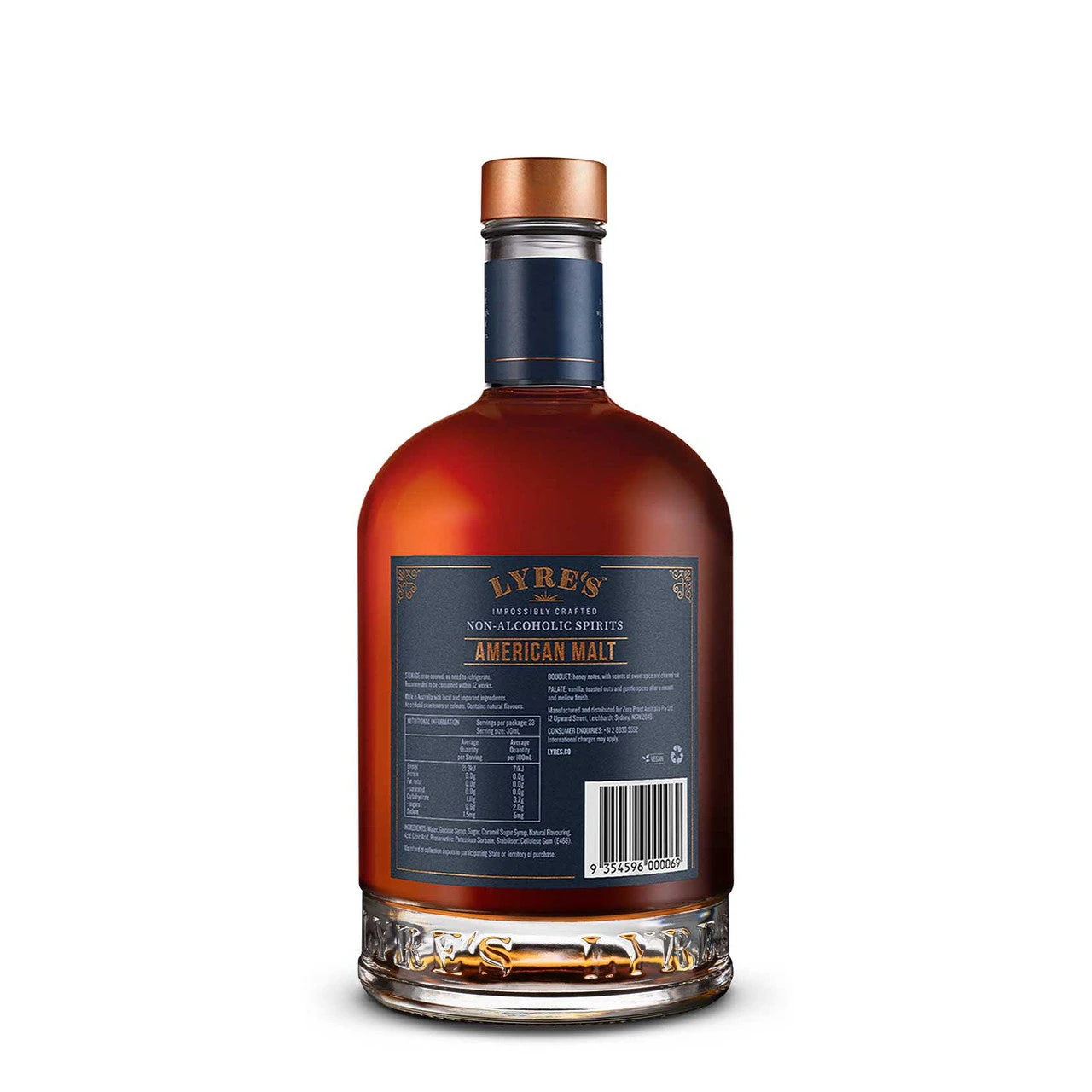 Lyre's American Malt - Alcohol Free - American Whiskey Style 2 Lyre's American Malt - Alcohol Free - American Whiskey Style - Image 2