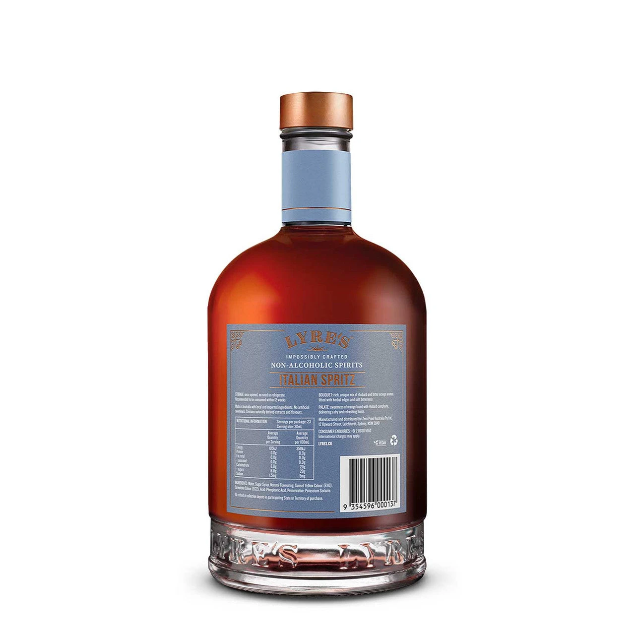 Lyre's Italian Spritz - Alcohol Free - Aperol Style 2 Lyre's Italian Spritz - Alcohol Free - Aperol Style - Image 2