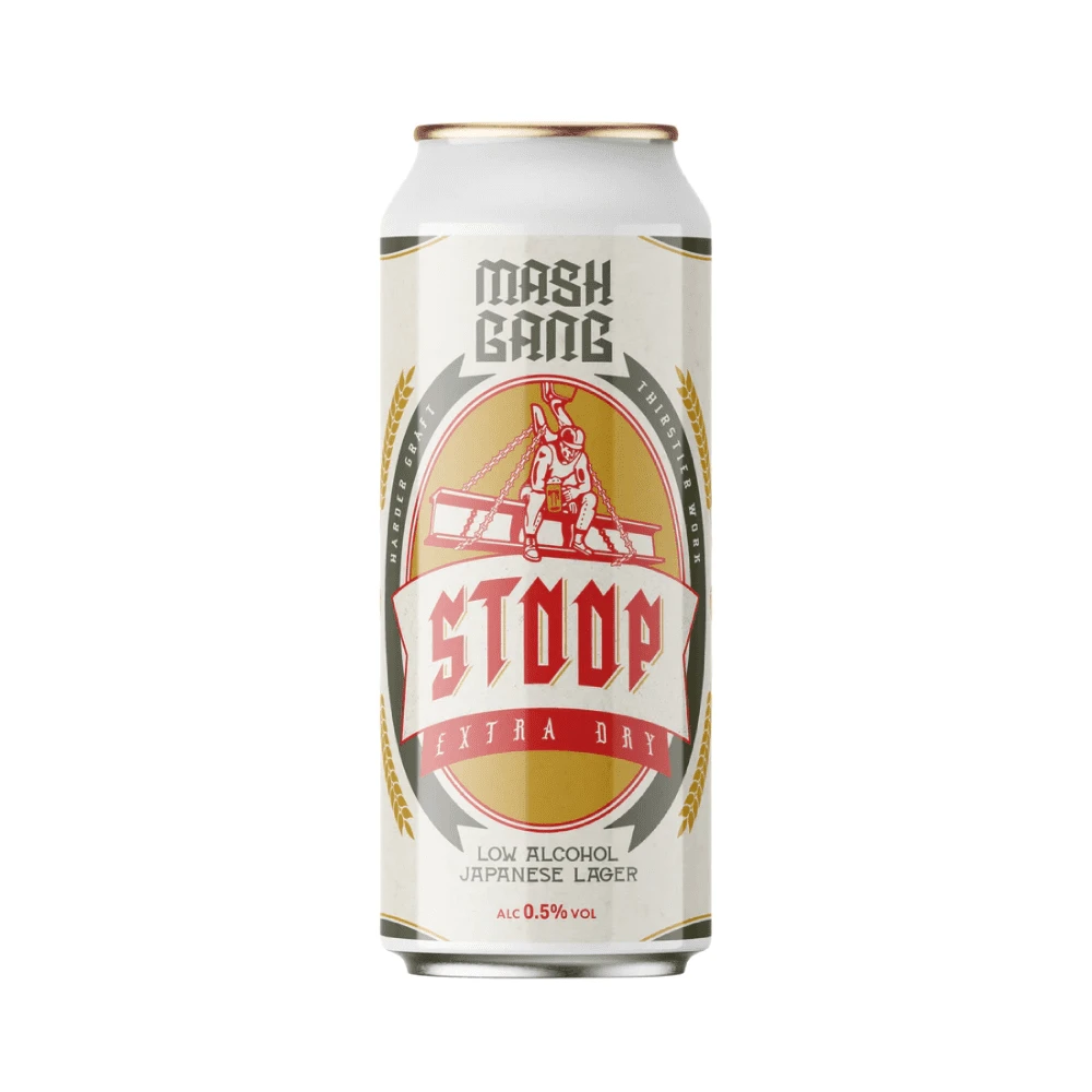Mash Gang Stoop Extra Dry - Low Alcohol Japanese Lager 1 Mash Gang Stoop Extra Dry - Low Alcohol Japanese Lager