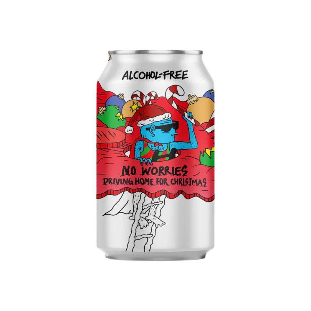 Lervig No Worries Driving Home For Christmas - Non Alcoholic Christmas Ale 1 Lervig No Worries Driving Home For Christmas - Non Alcoholic Christmas Ale