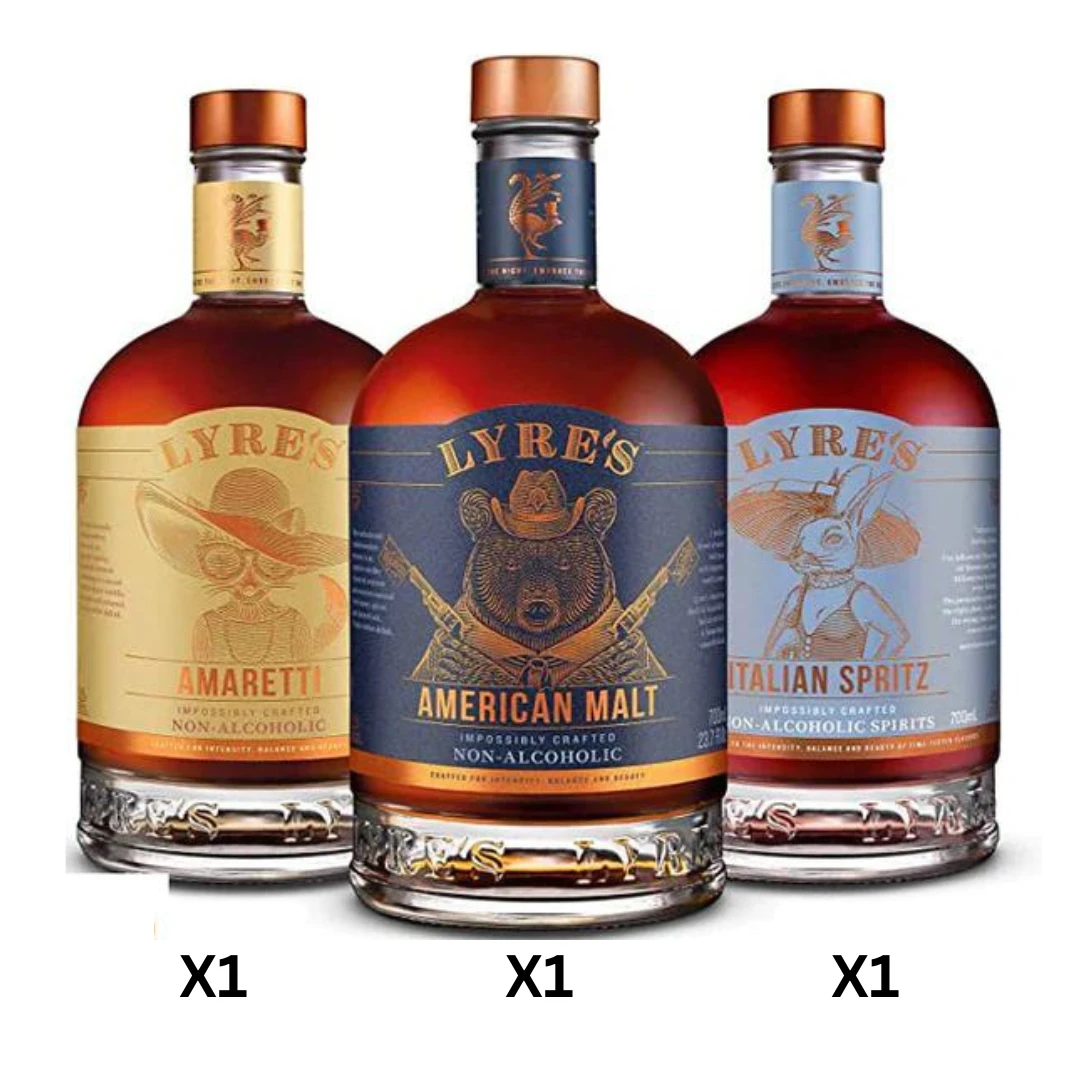 Lyre's The Masters Set | American Malt, Italian Spritz, Amaretti | Non Alcohol Spirit 2 Lyre's The Masters Set | American Malt, Italian Spritz, Amaretti | Non Alcohol Spirit - Image 2