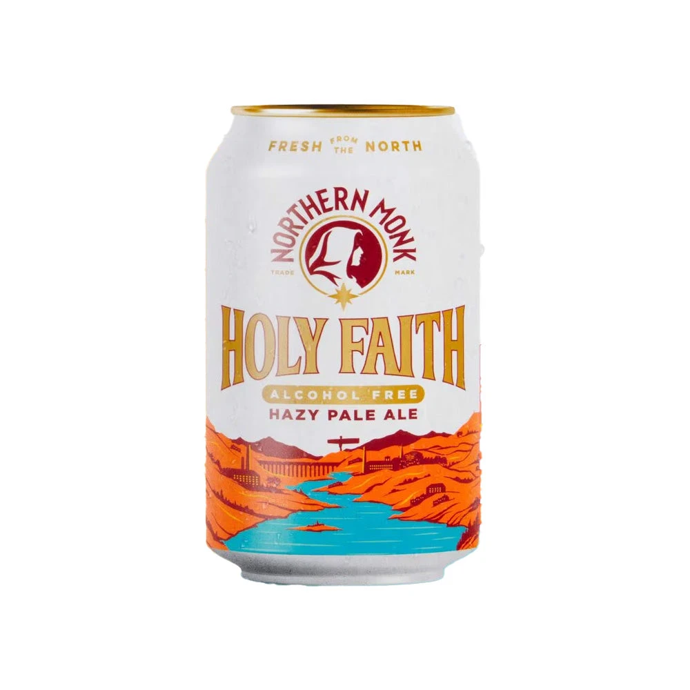 Northern Monk Holy Faith Hazy Pale Ale - Non Alcoholic IPA 1 Northern Monk Holy Faith Hazy Pale Ale - Non Alcoholic IPA